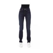 Baldinini Stiliga Slim-fit Jeans för Kvinnor Blue, Dam