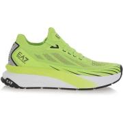 Emporio Armani EA7 Lime Sneakers Ss24 Rund Tå Snörning Green, Herr