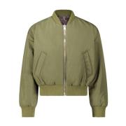 Hugo Boss Varm Blouson Jacka för Övergångsdagar Green, Dam