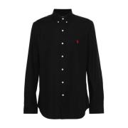 Ralph Lauren Svart Polo Skjorta för Män Black, Herr