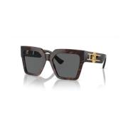Versace Modiga fyrkantiga solglasögon Brown, Unisex