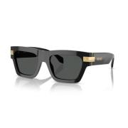 Versace Modiga Rektangulära Solglasögon Black, Unisex