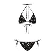 Dolce & Gabbana Hav Bikini med prickigt tryck Black, Dam