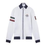 Aeronautica Militare Tricolor Sweater Off White Beige, Herr