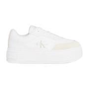 Calvin Klein Jeans Bright White-Creamy White Sneakers White, Dam