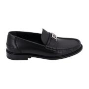 Fendi Svarta Läderloafers Aw23 Black, Herr