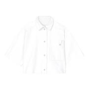 Aeron Denim Skjortjacka med Ficka White, Dam