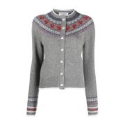 Thom Browne Stiliga Sweaters Kollektion Gray, Dam