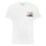 MC2 Saint Barth Krokodiltryck T-shirt Vit White, Herr