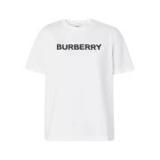Burberry Dam Logo Print Vit T-Shirt White, Dam