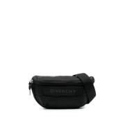 Givenchy Svart Logotyp Tryck Axelväska Black, Herr