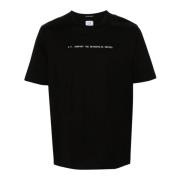 C.p. Company Metropolis Svart Rund Hals T-shirt Print Black, Herr