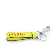 Marni Nyckelring med nyckelring och karbinhake Yellow, Unisex