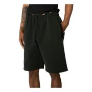 Gr10K Textured Väv Utility Cut Shorts Black, Herr