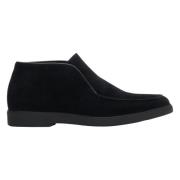 Estro Svarta Velour Ankelboots Elegans Black, Herr