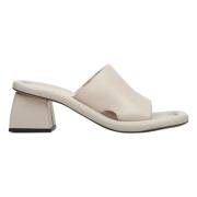 Estro Kvinnors Beige Blockklack Mules Er00112874 Beige, Dam