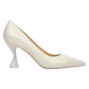 Estro Eleganta läderpumps White, Dam