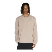 Our Legacy Stretch Bomull Jersey Crewneck Sweatshirt Beige, Herr