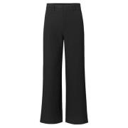 mbyM Svart Wide Leg Highwaisted Pantalon Black, Dam