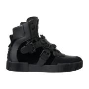 Dolce & Gabbana Svarta High Top Logo Sneakers Black, Herr