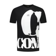 C.p. Company Kortärmad T-shirt Komfort Stil Black, Herr