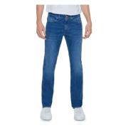 Jeckerson Blå Plain Herr Jeans med Dragkedja Blue, Herr