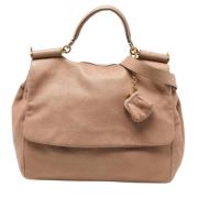 Dolce & Gabbana Pre-owned Pre-owned Laeder handvskor Beige, Dam