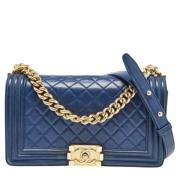 Chanel Vintage Pre-owned Laeder chanel-vskor Blue, Dam