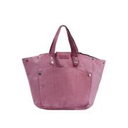 Malababa Handfärgad läderväska Pink, Dam