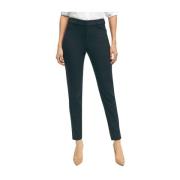 Brooks Brothers Slim Crop Byxor i Stretchull Blue, Dam