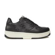 Guess Låga Ancona Sneakers - Grå Logo Black, Herr