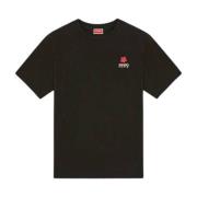 Kenzo Blomster Crest Tee-Shirt Black, Herr