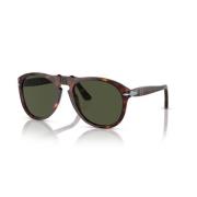 Persol Klassiska Runda Solglasögon Brown, Unisex