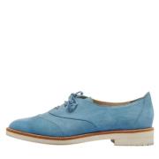 Oscar De La Renta Pre-owned Pre-owned Mocka lgskor Blue, Dam