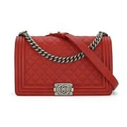 Chanel Vintage Pre-owned Laeder chanel-vskor Red, Dam