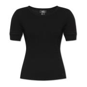 A.p.c. T-shirt med logotyp Black, Dam