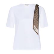 Herno Vit Jersey Logo T-shirt White, Dam