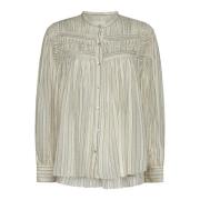 Isabel Marant Étoile Beige Top med Plalia-GC Stil Beige, Dam