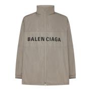 Balenciaga Beige Kappor med Vit/Blå Beige, Herr