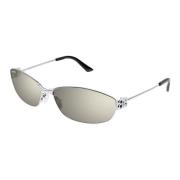 Balenciaga Ovala solglasögon med innovativt gångjärn Gray, Unisex