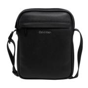 Calvin Klein Stilren Crossbodyväska med Justerbar Rem Black, Herr