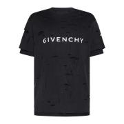 Givenchy Casual T-shirts och Polos Black, Herr