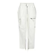 Isabel Marant Cargo Dragkedja Byxor Beige White, Herr