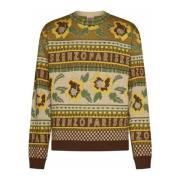 Kenzo Gyllene Blandning Sweaters Multicolor, Herr