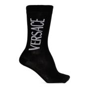 Versace Strumpor med logotyp Black, Herr