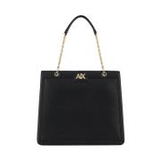 Armani Exchange Svart Shopper Väska Elegant Mångsidig Black, Dam