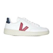 Veja Vit/Röd/Marinblå Präglad Logotyp Sneakers White, Dam