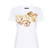 Versace Jeans Couture Stilren vit T-shirt och Polo White, Dam