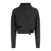 MM6 Maison Margiela Stilfull Pullover Sweater Black, Dam