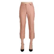 Ermanno Scervino Cropped Trousers Pink, Dam